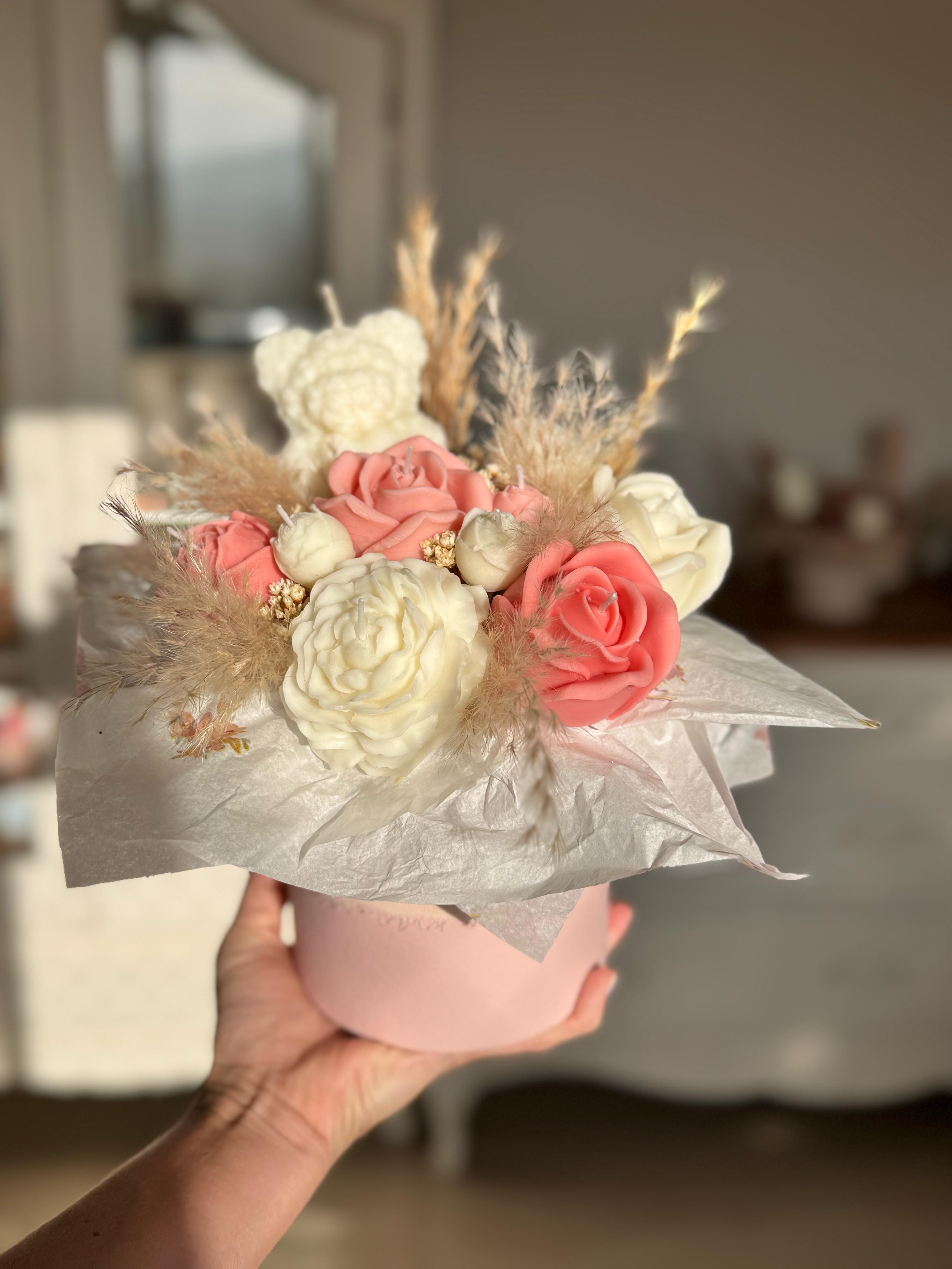 Caixa Buquê - Rosa