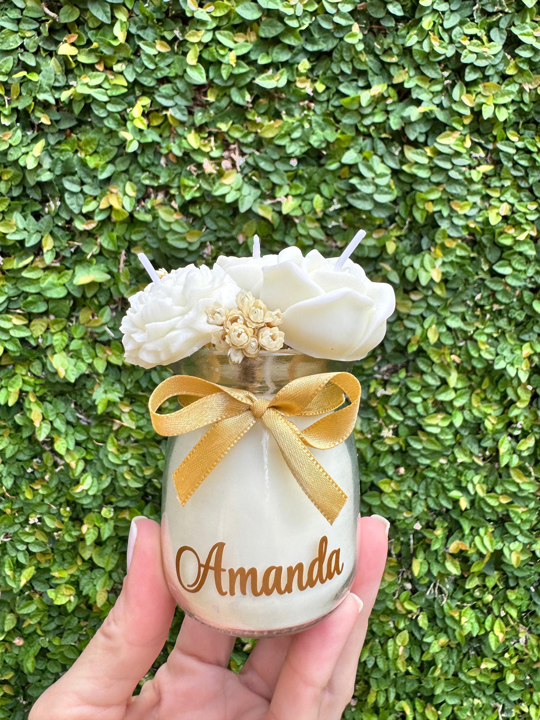 Vidro mini buquê (Compra via Whatsapp)