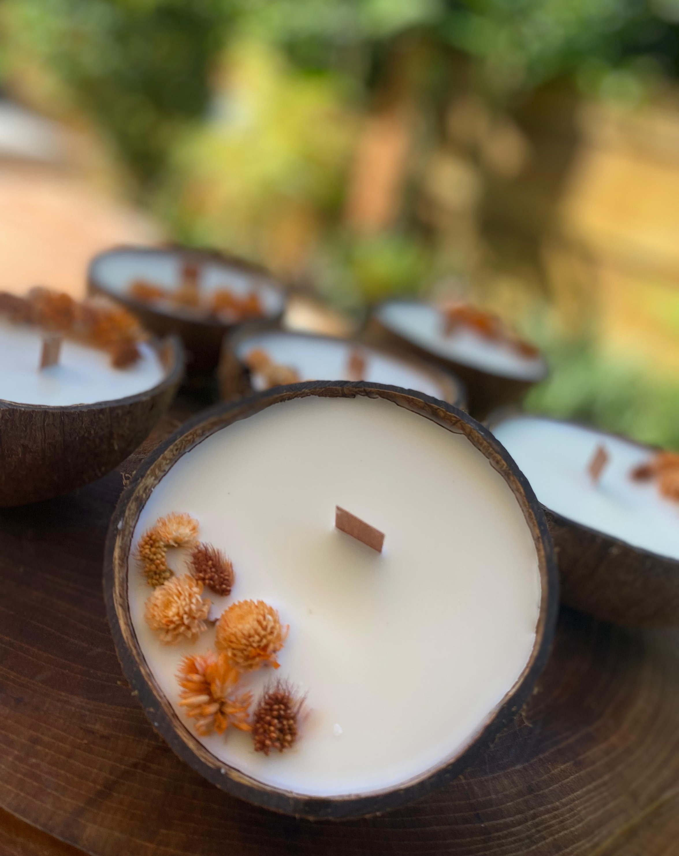 Vela em Coco